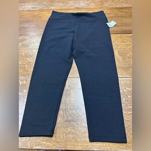 J. Crew Classic NWT black cropped Leggings sz large